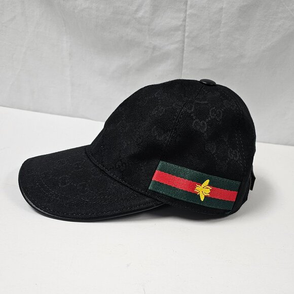 Gucci Original Canvas Baseball Cap/Hat web and bee design. - Picture 5 of 12